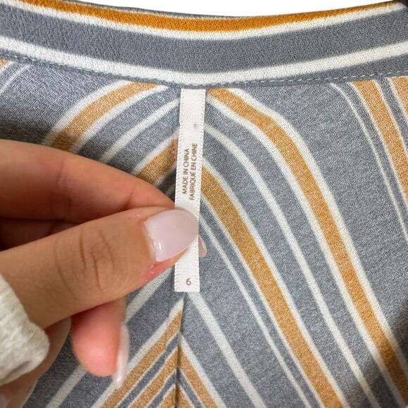 Free People Mix It Up Mixed Floral Print V-neck Babydoll Mini Dress *UPCYCLED* - Picture 13 of 14